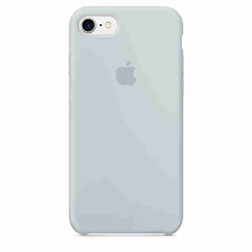 Силиконовый чехол для iPhone 7, дымчато-голубой цвет