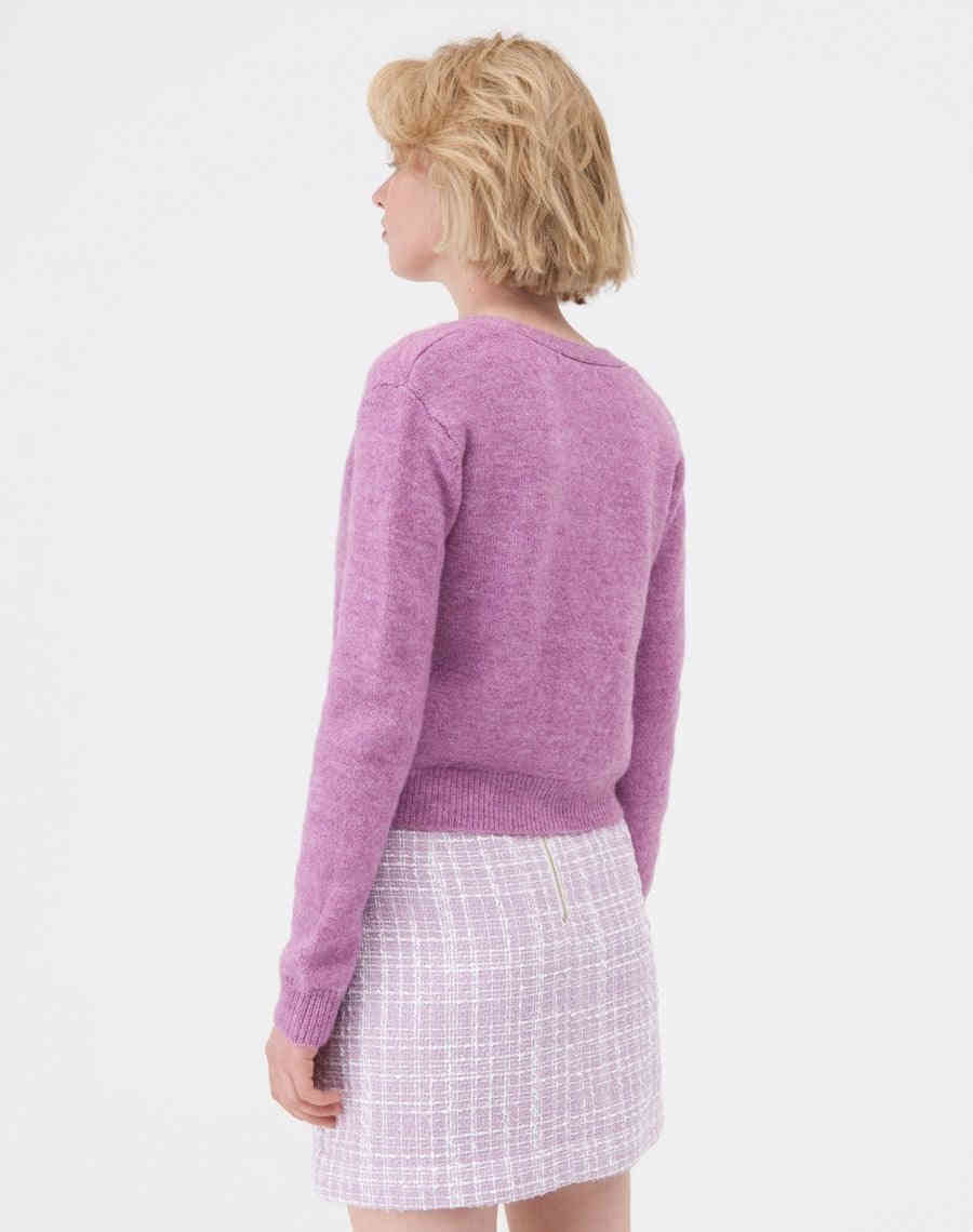 Кликните для увеличения изображения Розовый джемпер на пуговицах, изображение 2