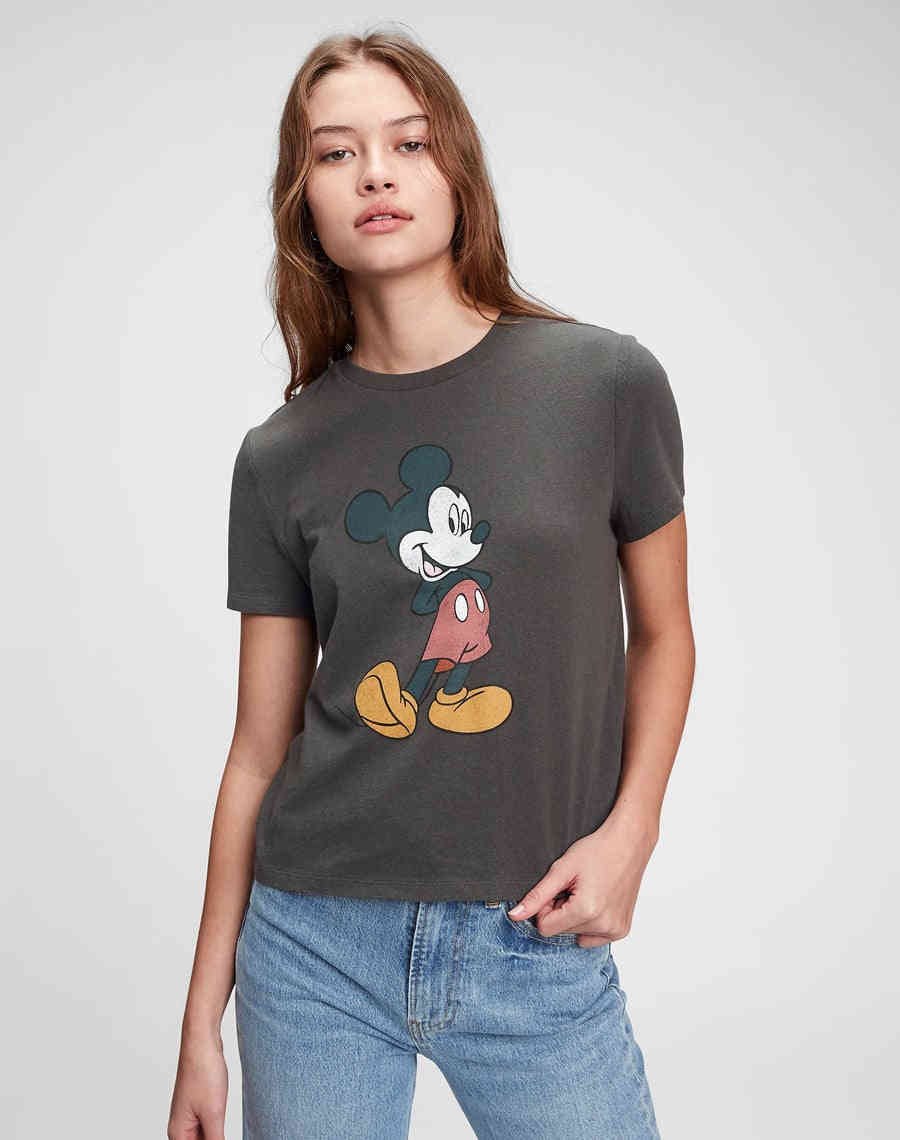 Серая легкая футболка с принтом, изображение 2